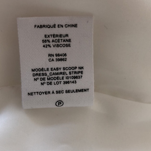 Theory White Sleeveless Mini Dress Size 10 - Picture 5 of 6